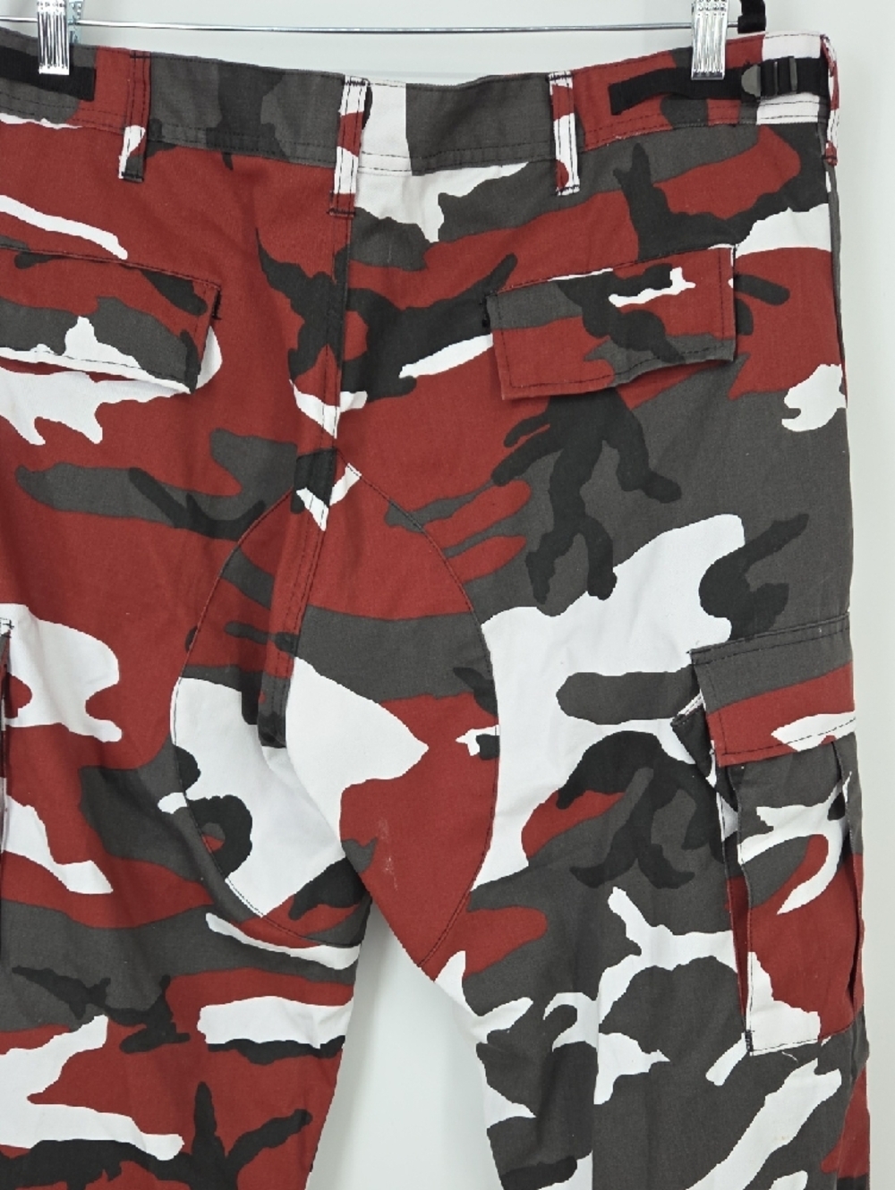 Red Camo Cargo Pants for Men — Utility Style - Picture 13 of 16